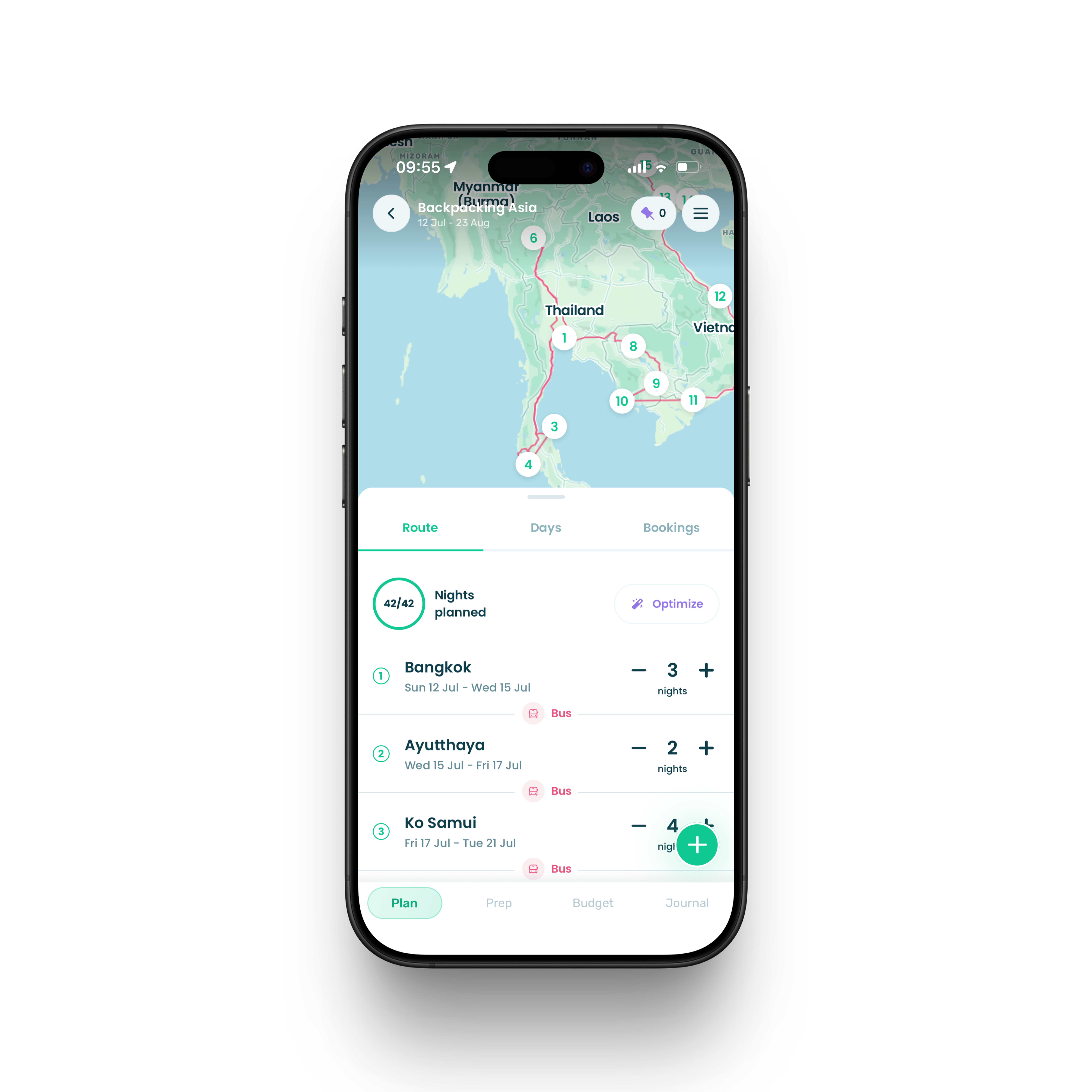 Route planning on Stippl